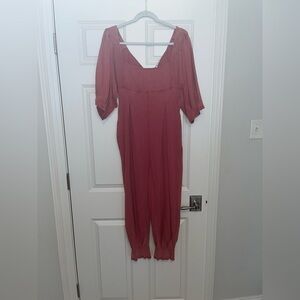 Free People Lotta Love Romper- Candy Apple